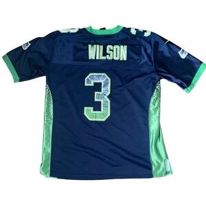 Nike NFL Onfield Russel Wilson Seattle Seahawks Football Jersey Size Medium